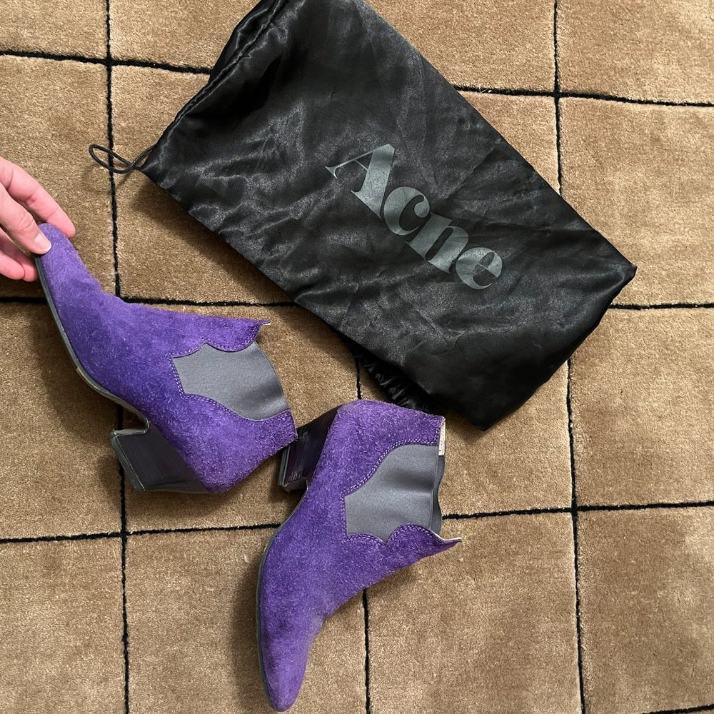 Acne Studios Suede Ankle Chelsea Boots
